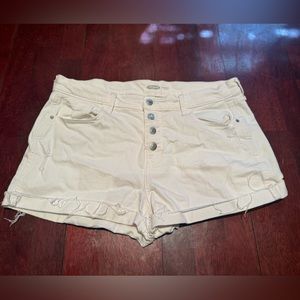 High waisted boyfriend shorts